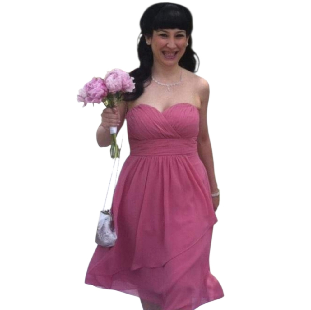 Rose Strapless Evening Gown